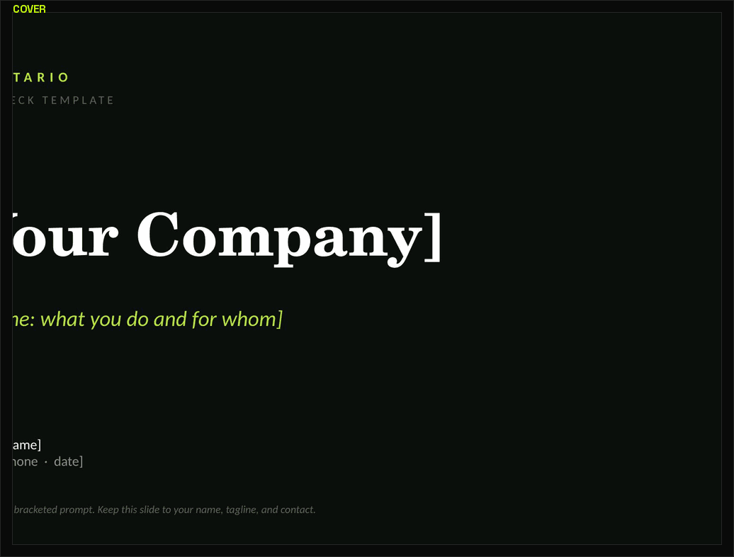 Pitch Deck preview 1